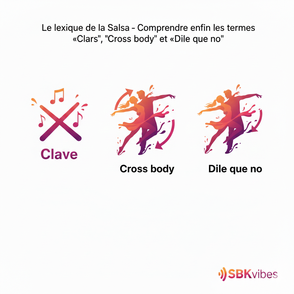 Le lexique de la Salsa : Comprendre enfin les termes « Clave », « Cross body » et « Dile que no »